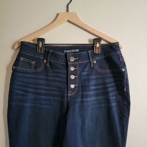 Maurices jeggings, L Reg, Dark wash